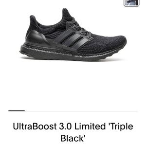 Adidas Ultraboost 3.0 Triple Black sz (m7.5) w 8.5